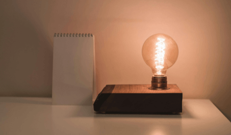 A desk bulb